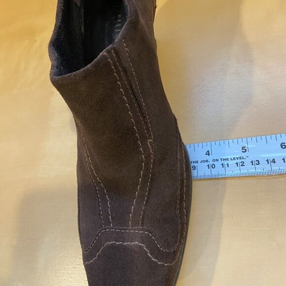 Brown Suede La Canadienne Womens Slip-On Heeled Shoes Size 6.5 waterproof Canada - Picture 13 of 16